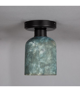 Osier Ceiling Light Blue Earth Matt Black-1