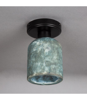 Osier Ceiling Light Blue Earth Matt Black-2