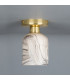 Osier Ceiling Light Marbled Polished Brass-1