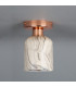 Osier Ceiling Light Marbled Polished Copper-1