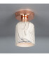 Osier Ceiling Light Marbled Polished Copper-2