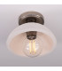 Kauri Ceiling Light Matte White Striped Antique Silver-3