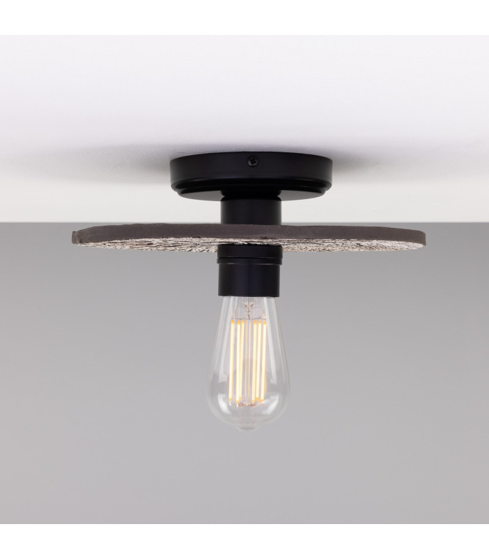 Bog Oak Ceiling Light Black Clay Matte Black-1