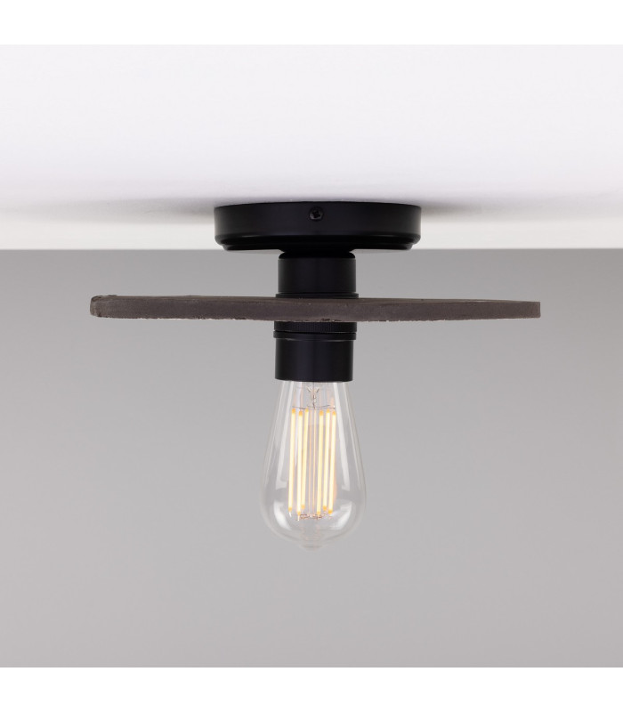 Bog Oak Ceiling Light Black Clay Matte Black-2