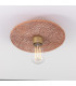 Bog Oak Ceiling Light Red Iron Satin Brass-3