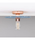 Bog Oak Ceiling Light Blue Earth Polished Copper-1