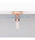 Bog Oak Ceiling Light Blue Earth Polished Copper-2