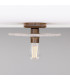 Bog Oak Ceiling Light Marbled Antique Brass-2