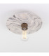 Bog Oak Ceiling Light Marbled Antique Brass-3