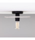 Bog Oak Ceiling Light Marbled Matte Black-2
