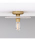 Bog Oak Ceiling Light Marbled Satin Brass-1