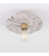 Bog Oak Ceiling Light Marbled Satin Brass-3
