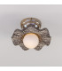 Rivale Ceiling Light Black Clay Antique Brass Opal-4