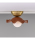 Rivale Ceiling Light Red Iron Satin Brass Opal-2