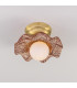 Rivale Ceiling Light Red Iron Satin Brass Opal-4