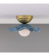 Rivale Ceiling Light Blue Earth Satin Brass Opal-1