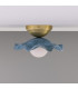 Rivale Ceiling Light Blue Earth Satin Brass Opal-2