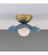 Rivale Ceiling Light Blue Earth Satin Brass Opal-3