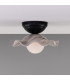 Rivale Ceiling Light Marbled Matt Black Opal-1