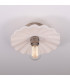 Kapok Ceiling Light Matte White Striped Antique Silver-2