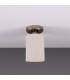 Senna Ceiling Light Matte White Striped Antique Silver-1