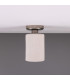 Senna Ceiling Light Matte White Striped Antique Silver-2