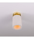 Senna Ceiling Light Matte White Striped Polished Brass-3