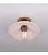 Pyrus Ceiling Light Matte White Striped Antique Brass-3