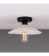 Pyrus Ceiling Light Matte White Striped Matte Black-1