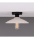 Pyrus Ceiling Light Matte White Striped Matte Black-2