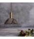 Kauri Dome Pendant Black Clay Antique Brass-4