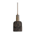 Osier Pendant Black Clay Antique Brass-1