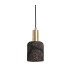 Osier Pendant Black Clay Satin Brass-1