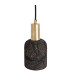 Osier Pendant Black Clay Satin Brass-3