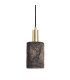 Senna Pendant Black Clay Polished Brass-1