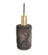 Senna Pendant Black Clay Polished Brass-3
