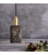 Senna Pendant Black Clay Polished Brass-4