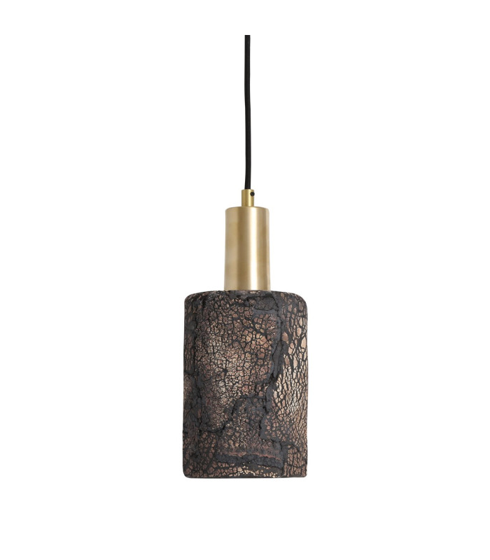 Senna Pendant Black Clay Satin Brass-1