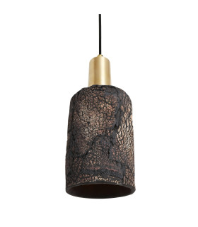 Senna Pendant Black Clay Satin Brass-2