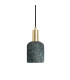 Osier Pendant Blue Earth Polished Brass-1