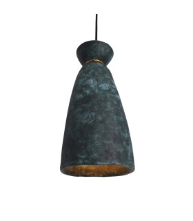 Pando Pendant Blue Earth Antique Brass-2