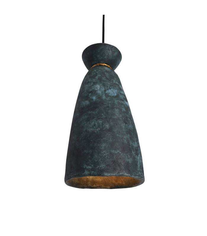Pando Pendant Blue Earth Antique Brass-2