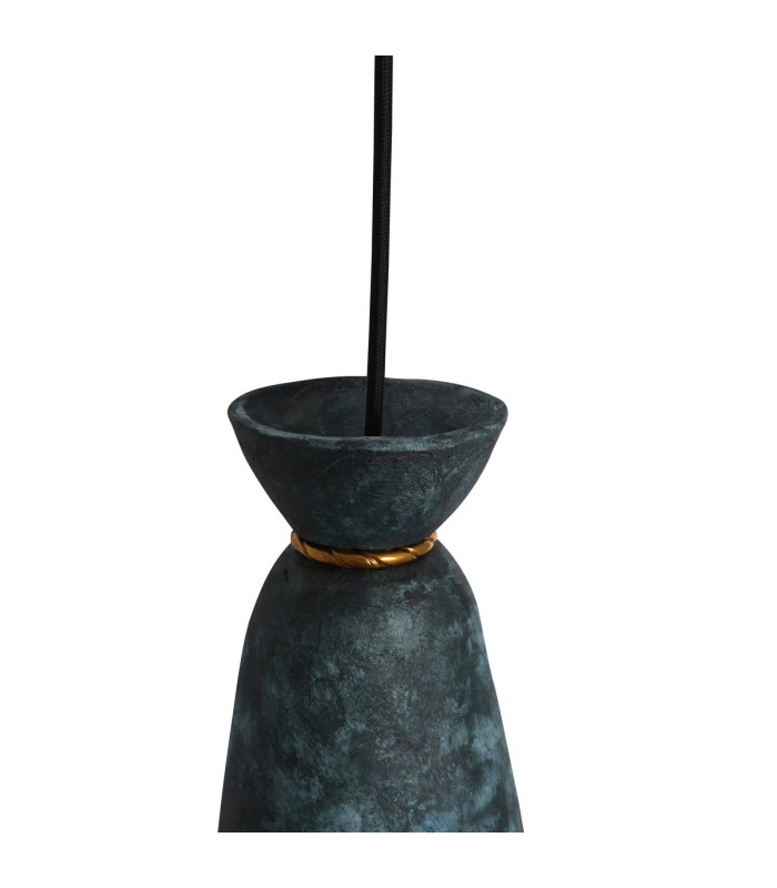 Pando Pendant Blue Earth Antique Brass-3