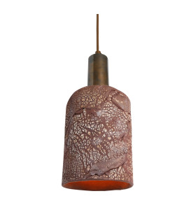 Senna Pendant Red Iron Antique Brass-2