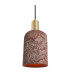 Senna Pendant Red Iron Polished Brass-2