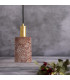 Senna Pendant Red Iron Polished Brass-4