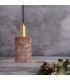 Senna Pendant Red Iron Satin Brass-4