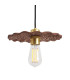 Kapok Pendant Red Iron Satin Brass-2