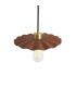 Kapok Pendant Red Iron Satin Brass-3
