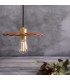 Kapok Pendant Red Iron Satin Brass-4